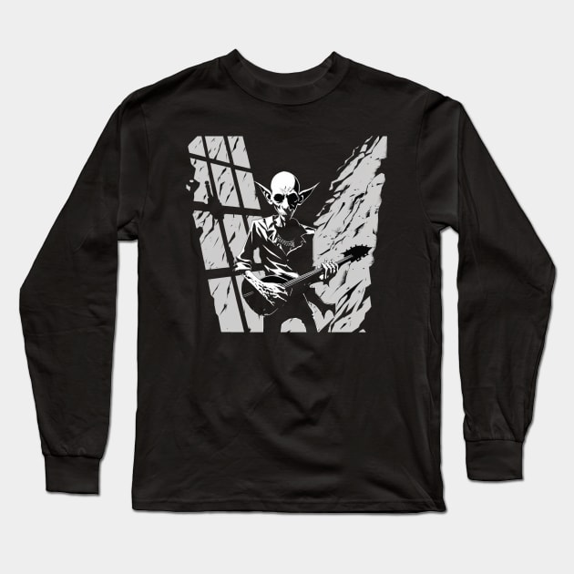 nosferatu Long Sleeve T-Shirt by Trontee